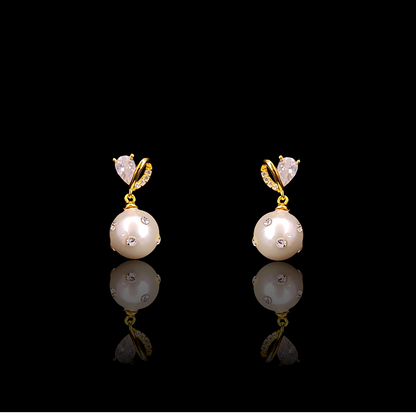 Pearl Ball Top Earring