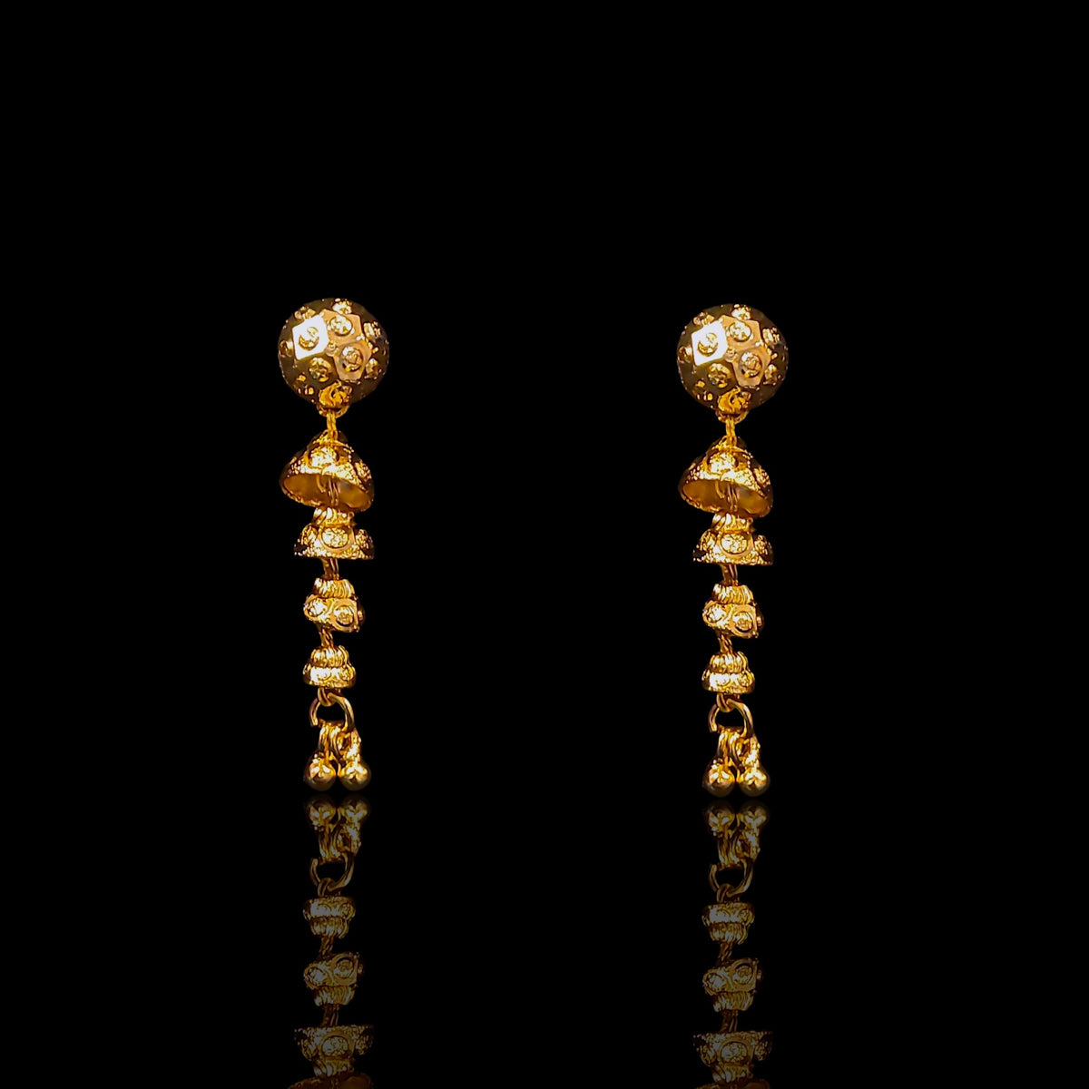 Five Step Ball Earring