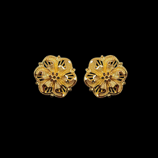 Dainty Spiral Stud - My Golden Wish