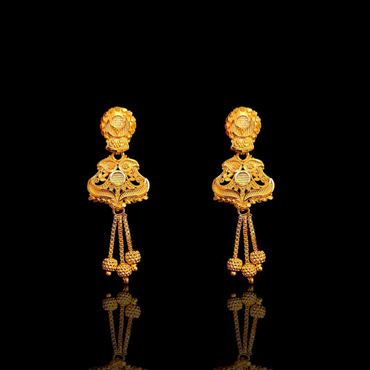 Three Line Small Kanbala Earring
