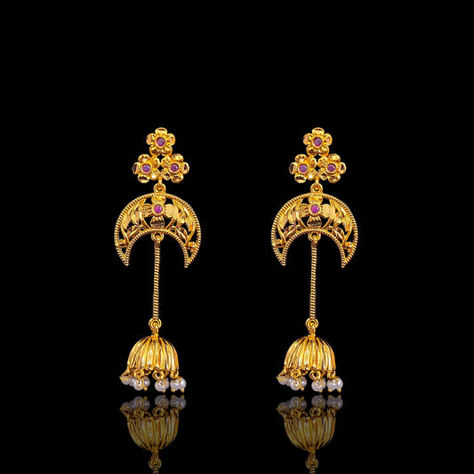 Sleek Half Moon Jhumki