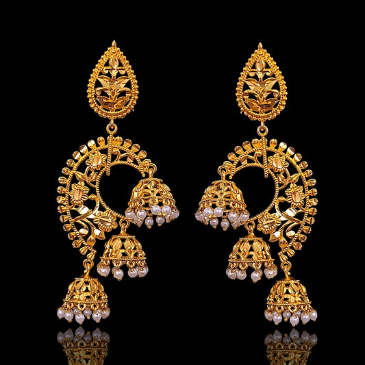 Three Layer Chandelier Jhumka