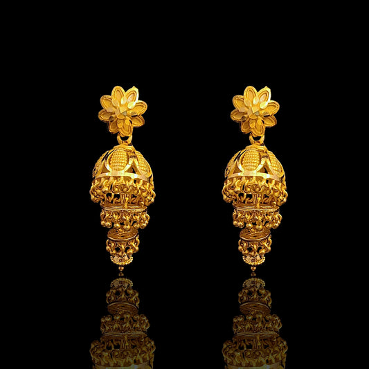 Sleek Triple Layer Jhumki
