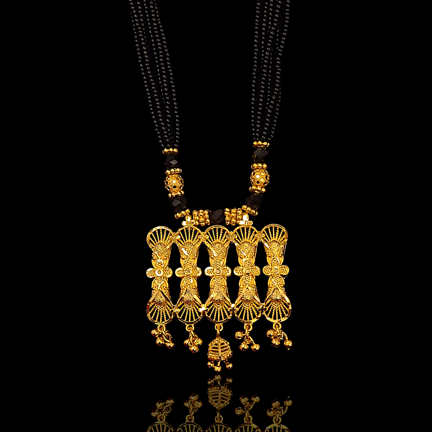 Chandramallika Locket Tarsel - II (Black)