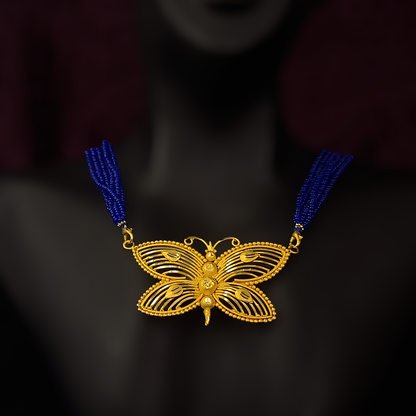 Big Butterfly Locket With Tarsel