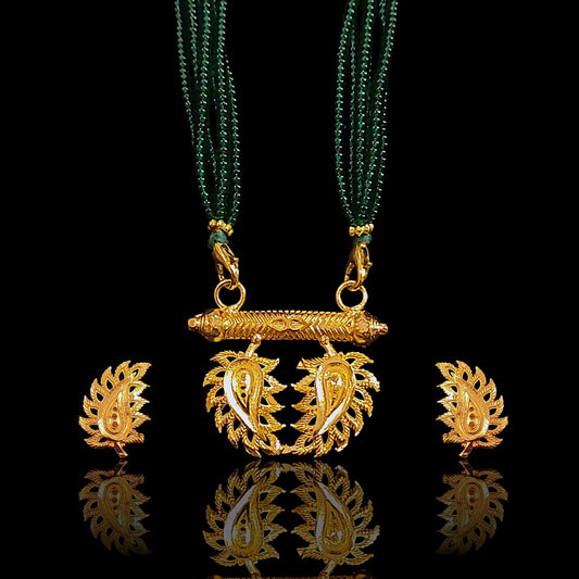 Dual Leaf Locket Set