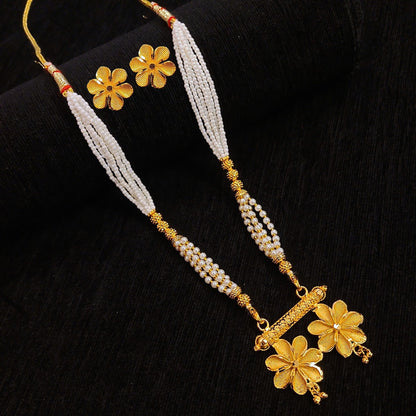 Dual Big Flower Locket Set