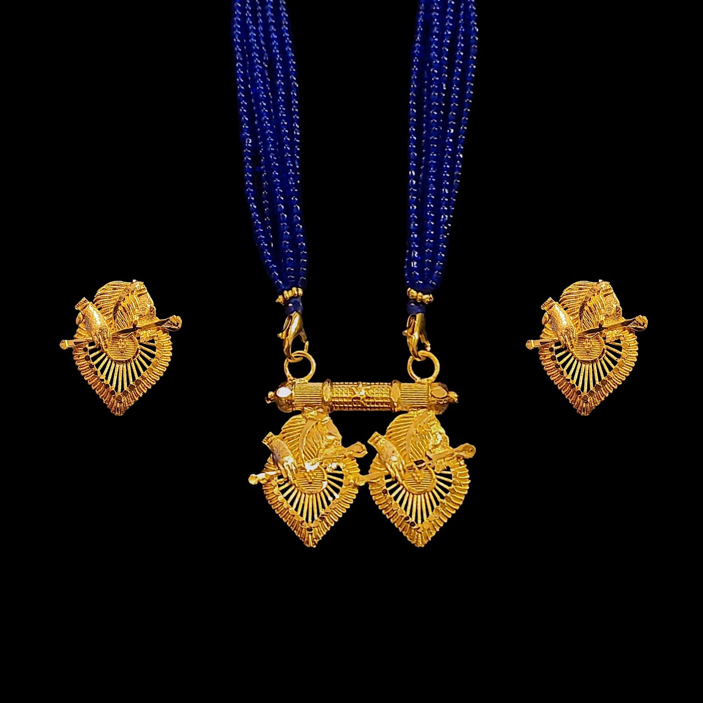 Krishna Bansuri Locket Set