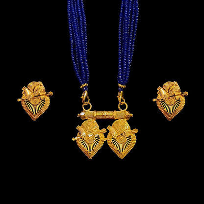 Krishna Bansuri Locket Set