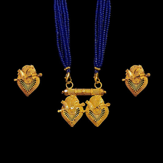 Krishna Bansuri Locket Set
