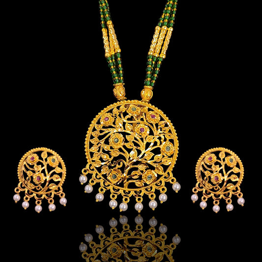 Round Jarawa Locket Set