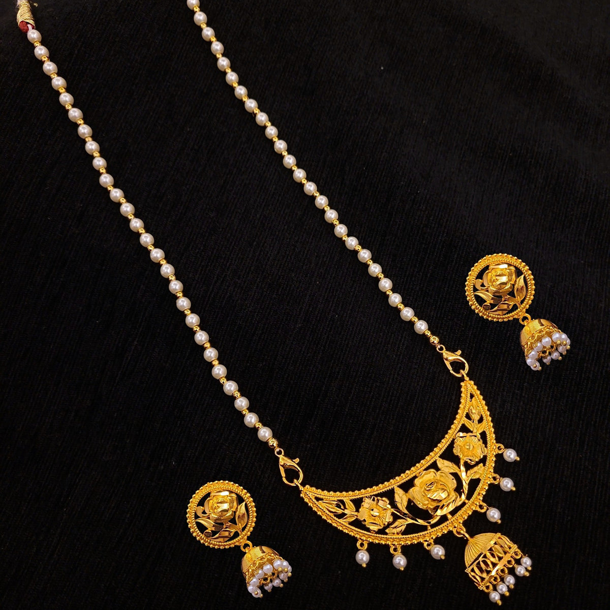 Half Moon Locket Set