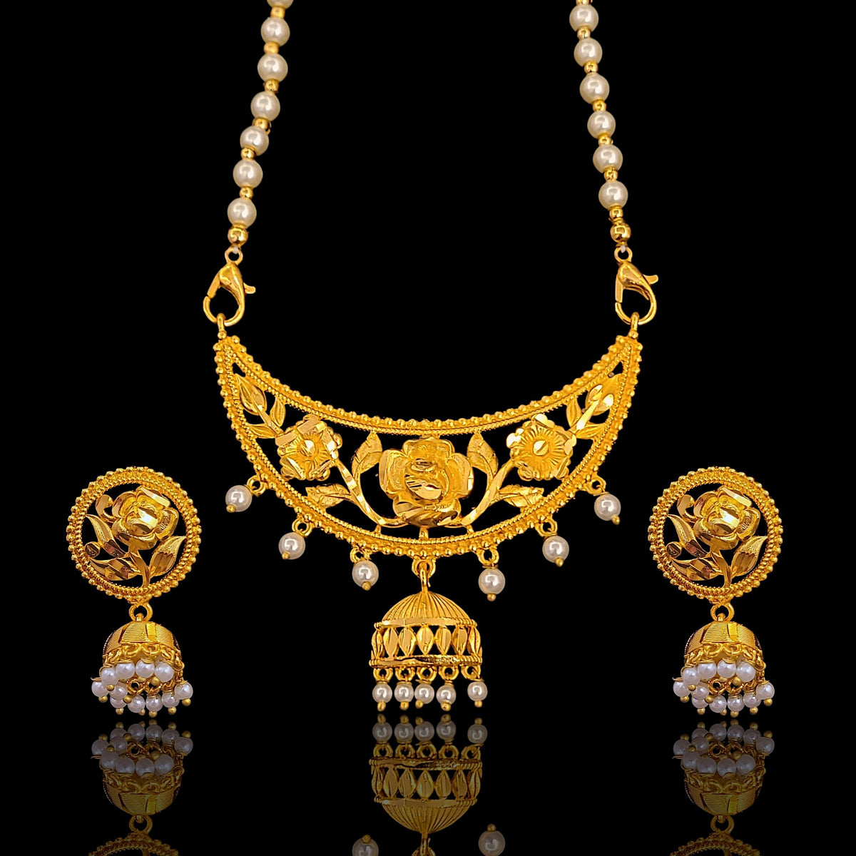 Half Moon Locket Set