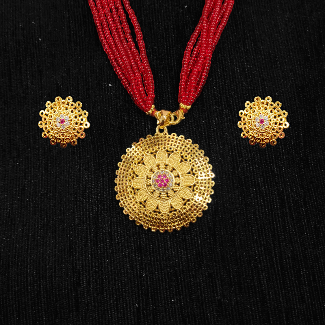 Ruby AD Locket Set