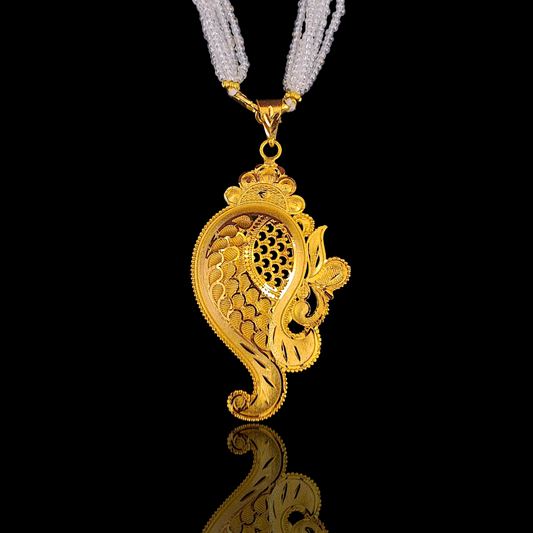 Golden Shankh Locket
