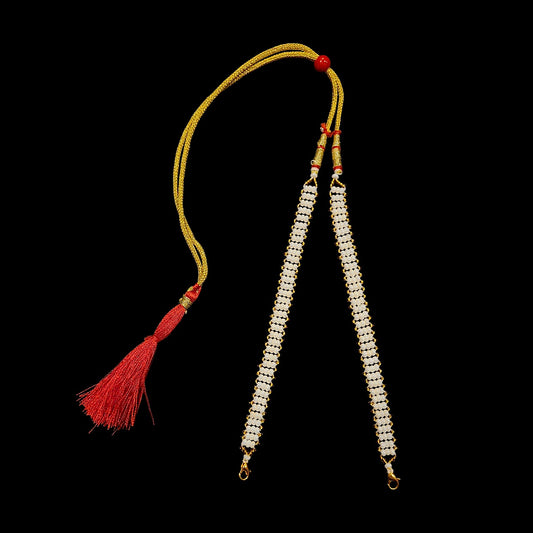 Luxurious Triple Line Pearl Tarsel - I