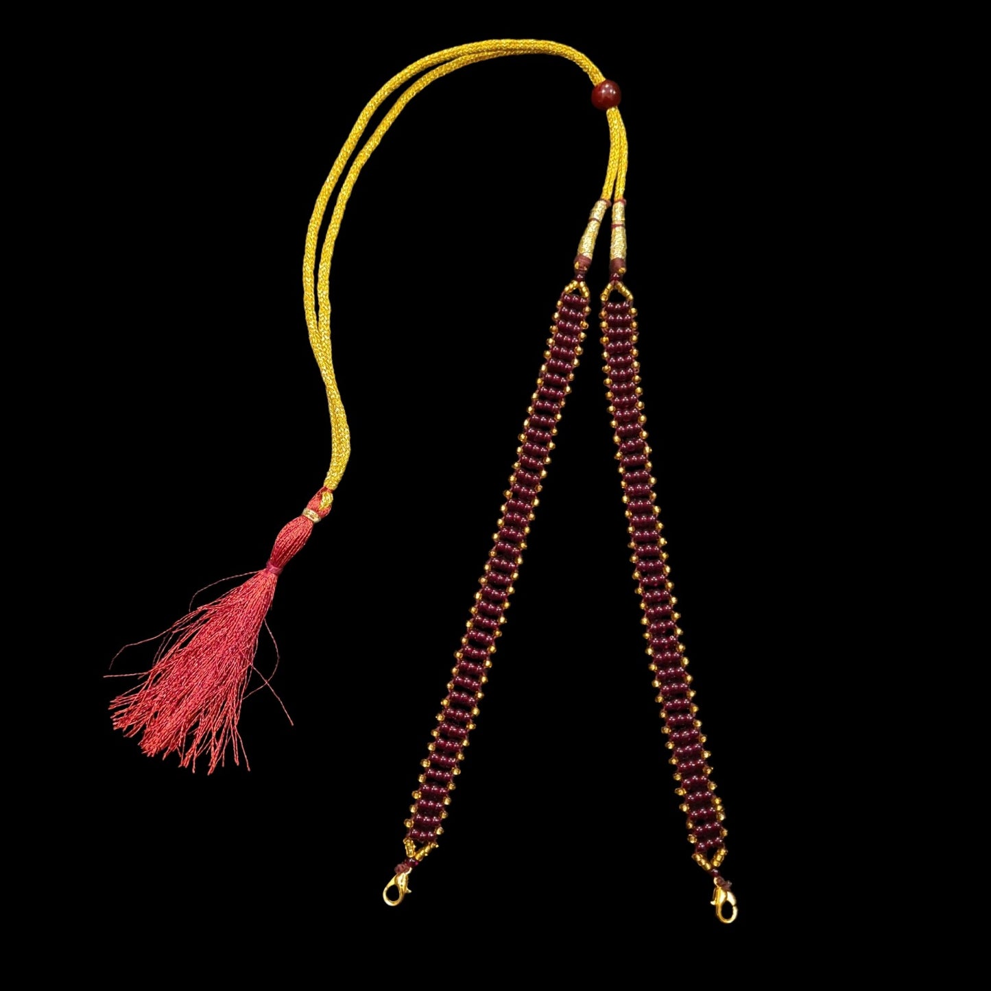Luxurious Triple Line Pearl Tarsel - III