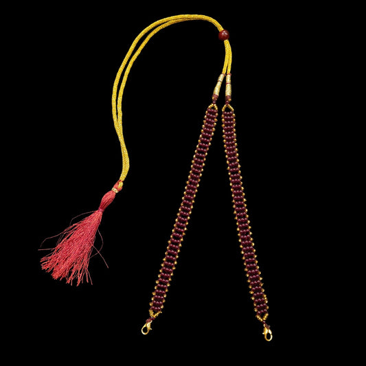 Luxurious Triple Line Pearl Tarsel - III