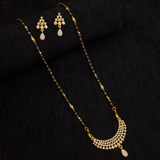 Sparkling Half Moon Mangalsutra