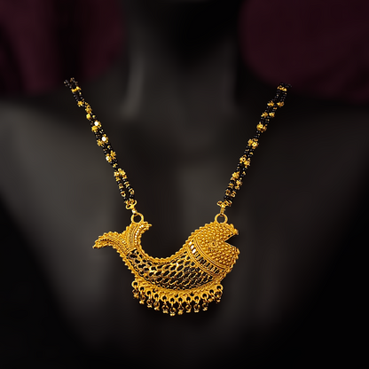 Double Line Fish Mangalsutra