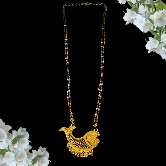 Double Line Fish Mangalsutra