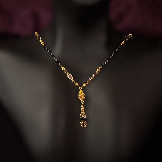 Oval Drop Mangalsutra Chain