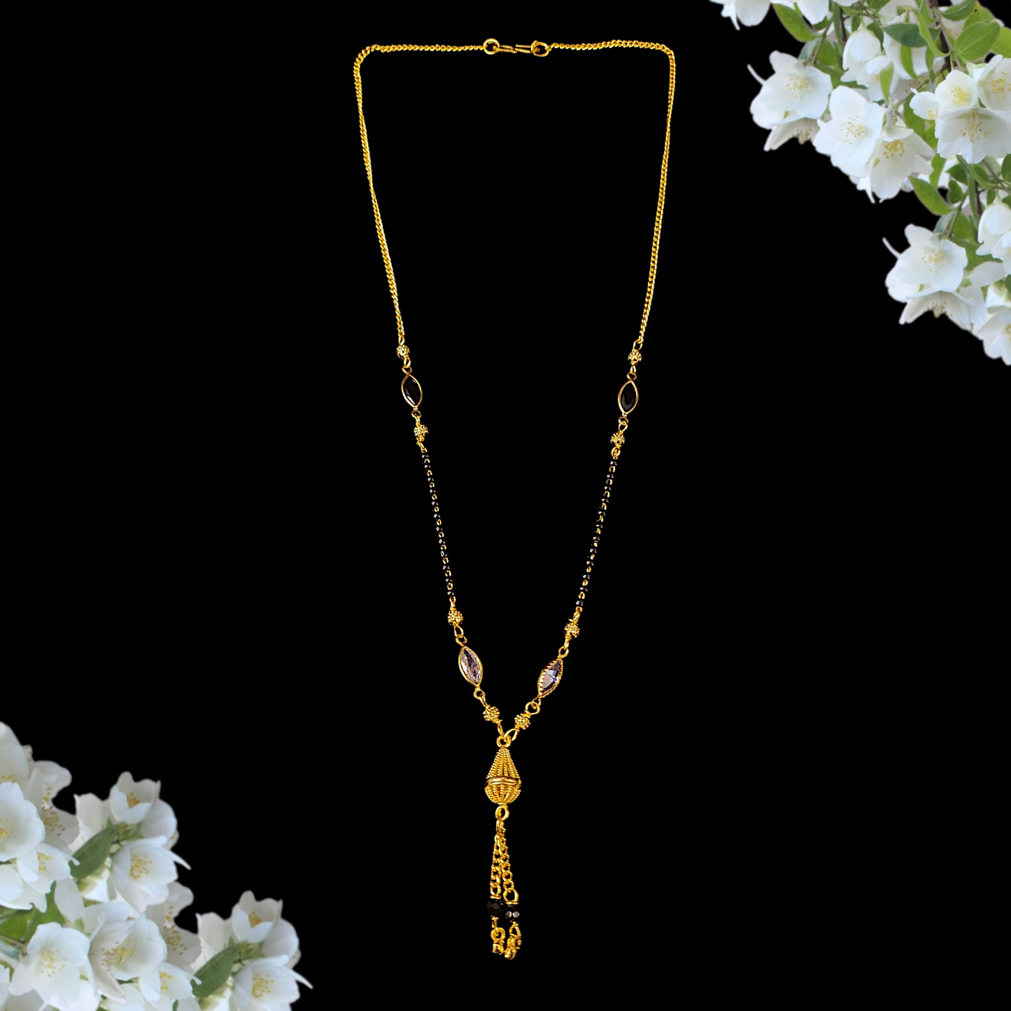 Oval Drop Mangalsutra Chain