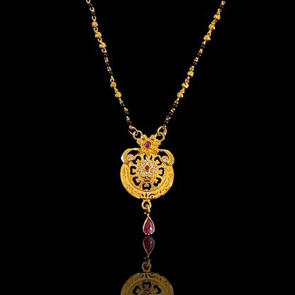 Designer Ruby Drop Mangalsutra