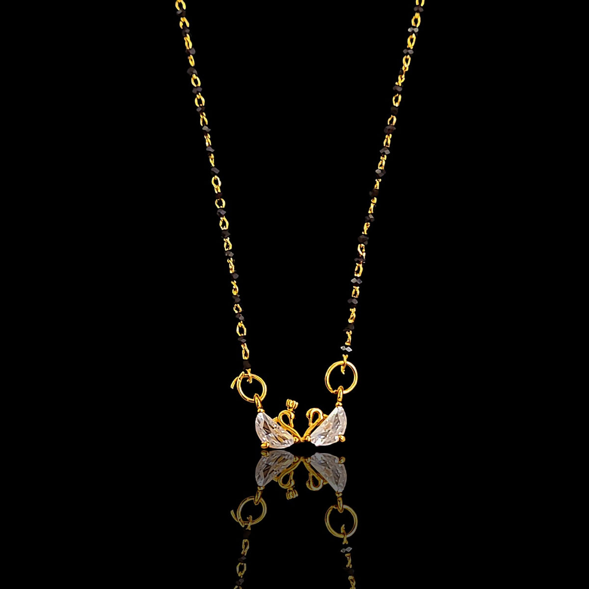Dual Swan Mangalsutra