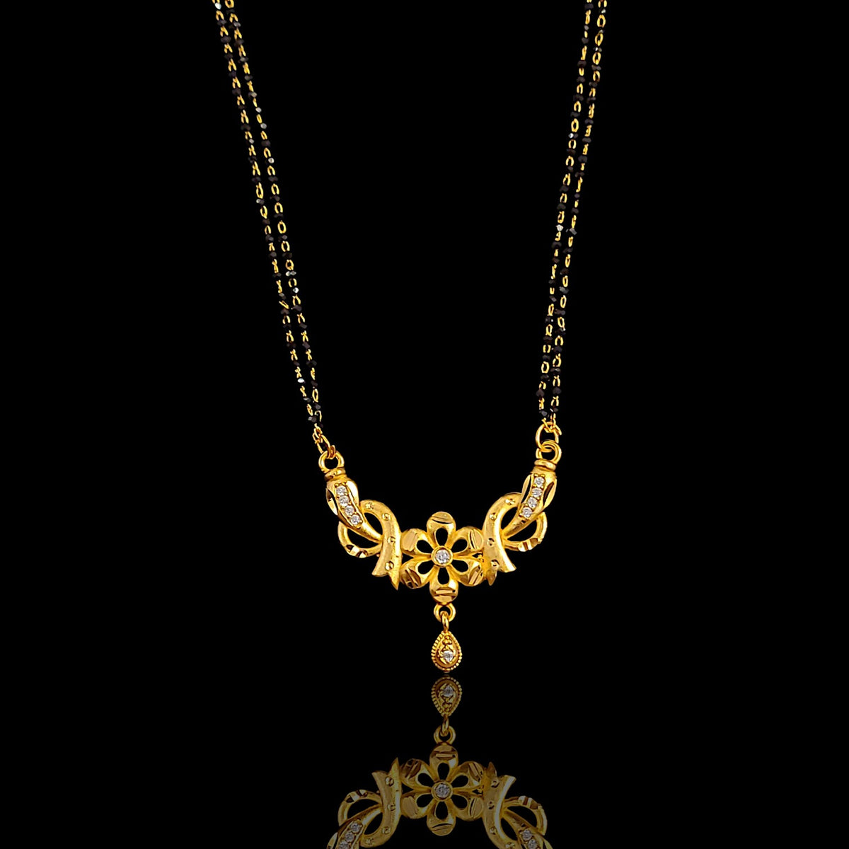 Single Flower AD Mangalsutra