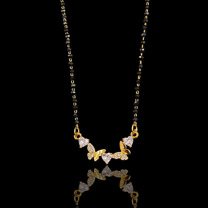 Butterfly Heart Line Mangalsutra