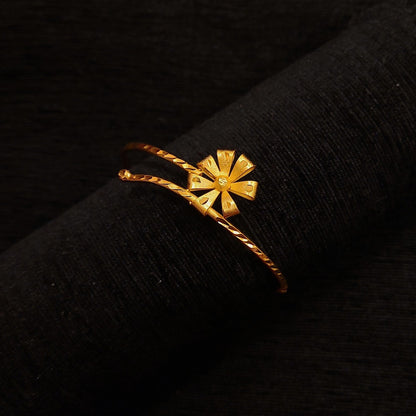 Flower Single Lap Bangle