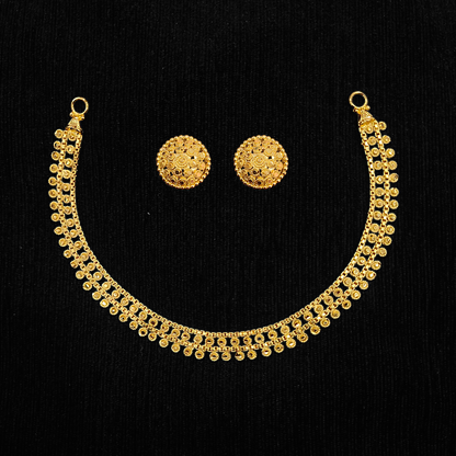 Sleek Chatai Necklace Set - My Golden Wish