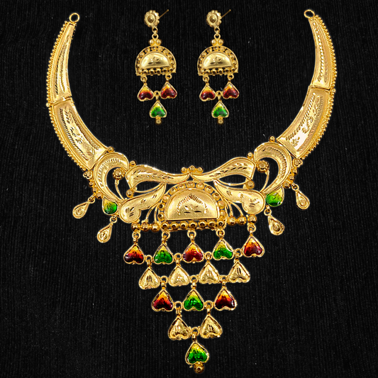 Heart Hasuli Necklace