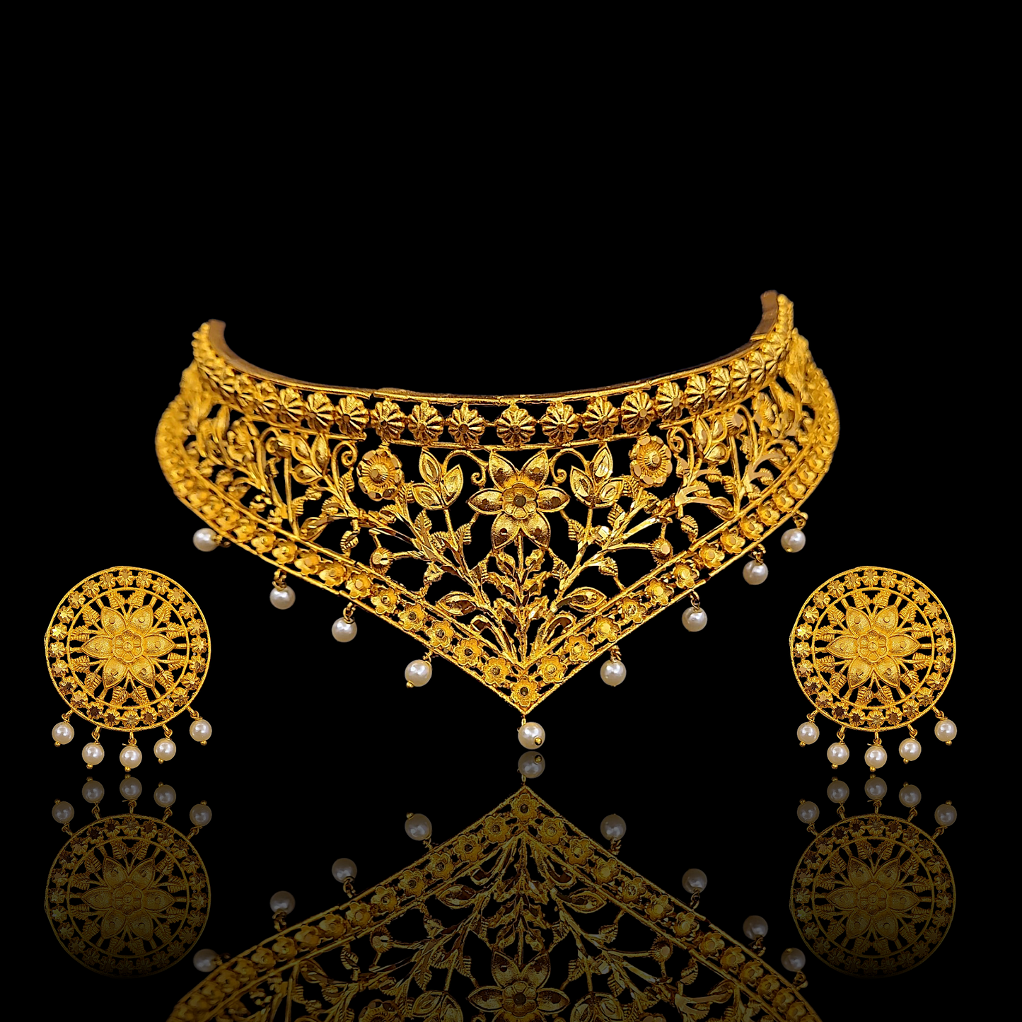 Floral Crown Choker Set