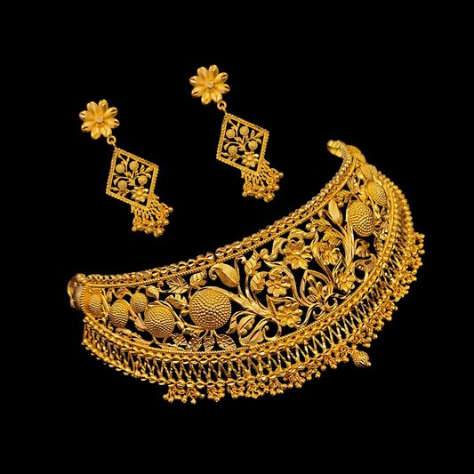 Gorgeous Broad Crown Choker Set