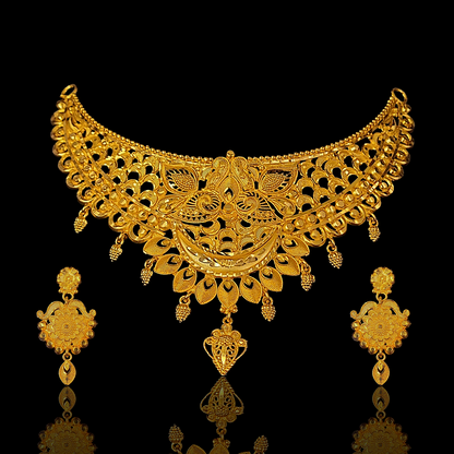 Leaf Crown Choker Set