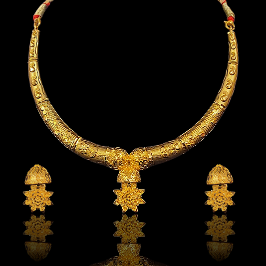 Gulab Hansli Necklace Set
