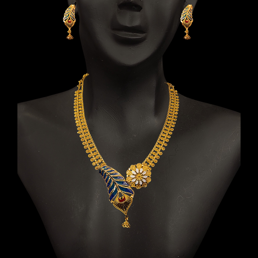 Feather Necklace Set