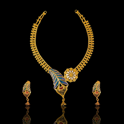 Feather Necklace Set