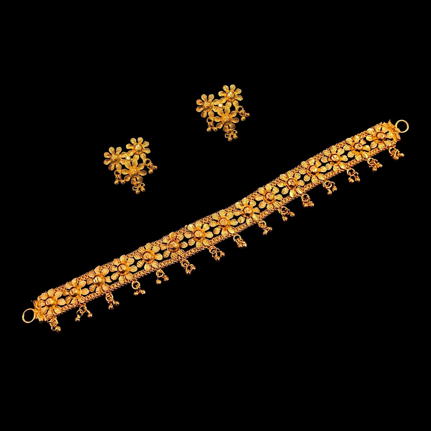Single Line Flower Kanthi Set