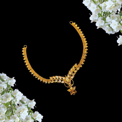 Dual Side Leaf Necklace Set