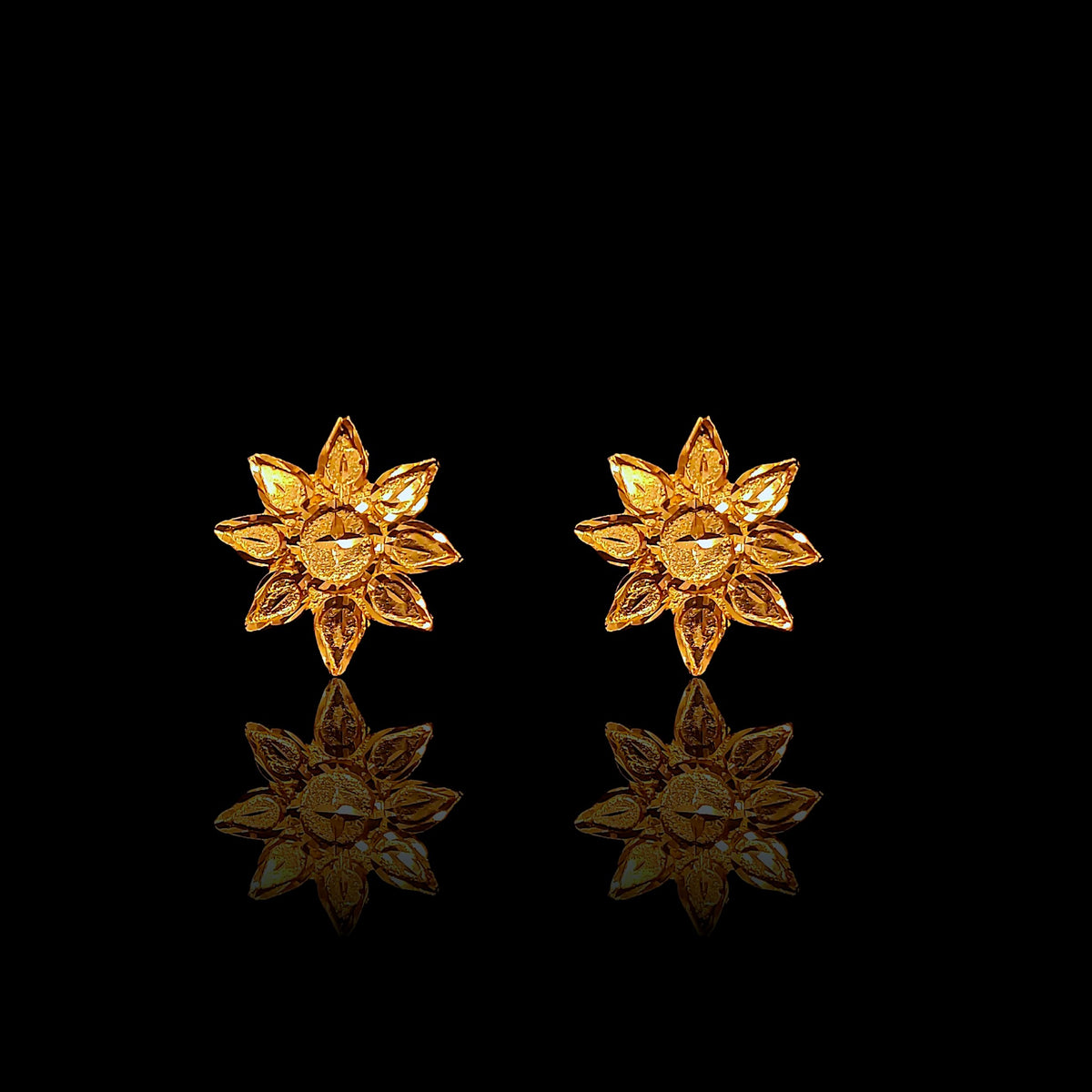 Dual Side Leaf Necklace Set