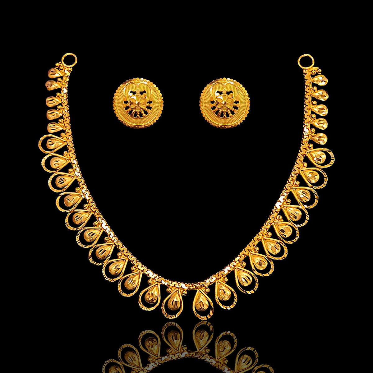 Spiral Drop Necklace Set