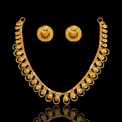 Spiral Drop Necklace Set