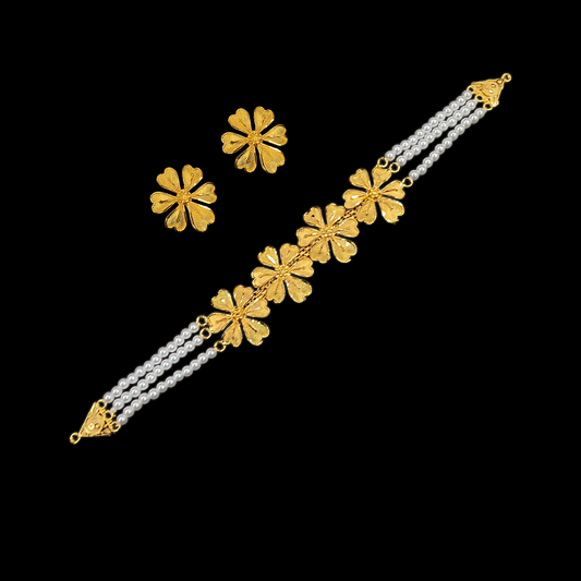 Sheuli Pearl Choker Set - My Golden Wish