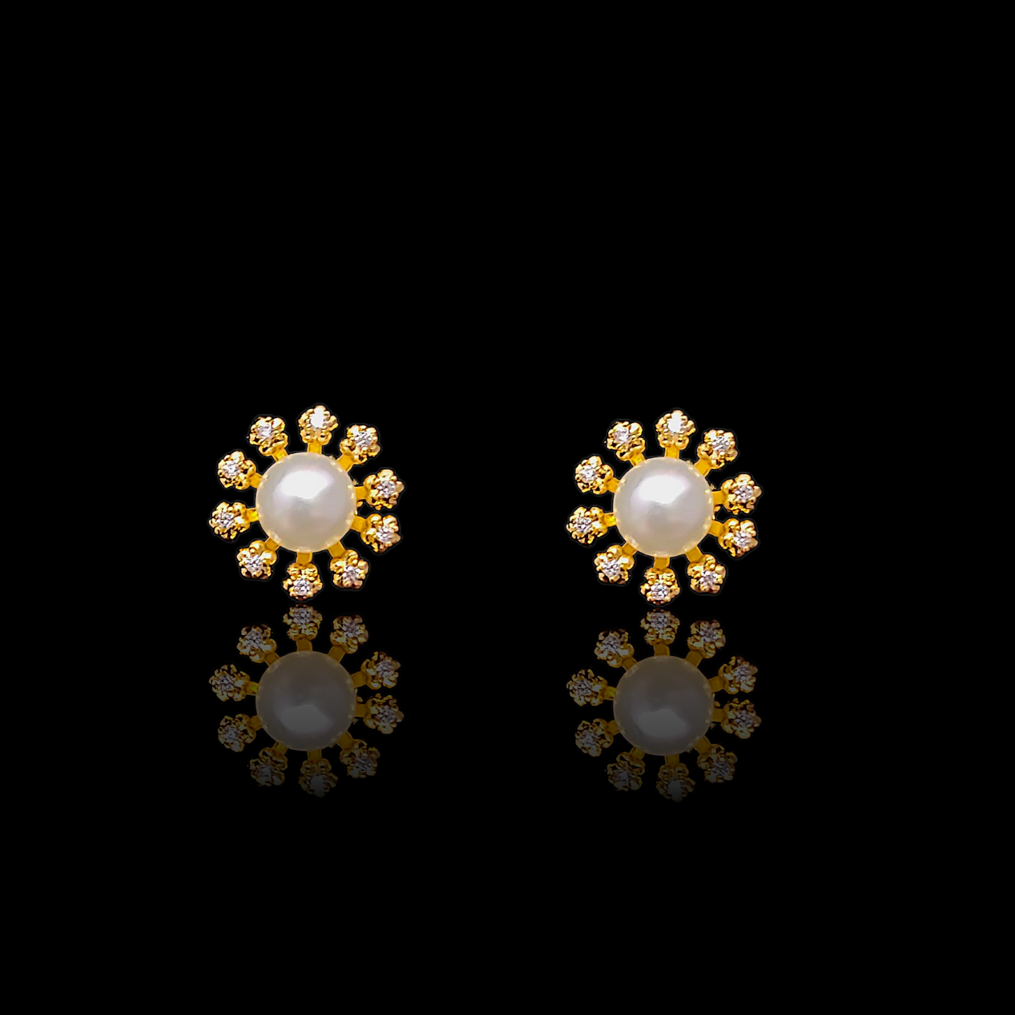 Leaf Pearl Necklace Set - My Golden Wish