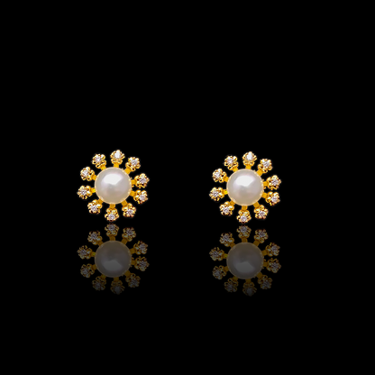 Leaf Pearl Necklace Set - My Golden Wish