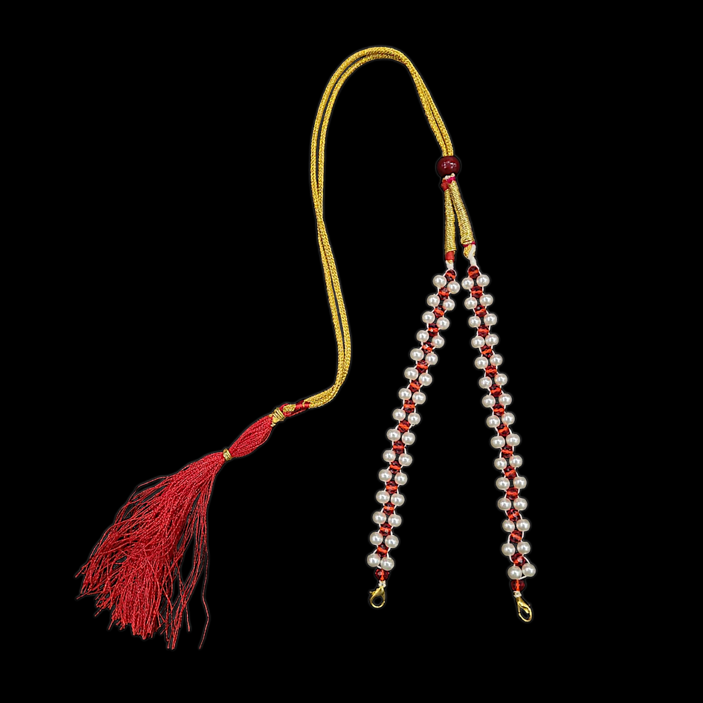 Luxurious Pearl Tarsel ( Tassel ) - Design 3 - My Golden Wish