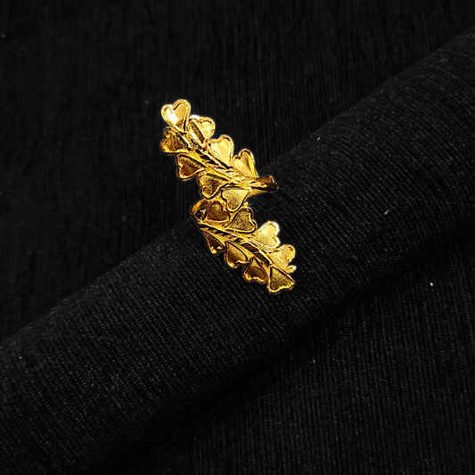 Leaf Half Ring - My Golden Wish